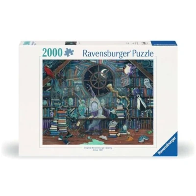 Afbeelding van Ravensburger puzzel voor volwassenen 2000 stukjes Merlijn de betoverer Zoe Sadler Premium kwaliteit gemaakt in Europa Fantastisch avontuur 17112