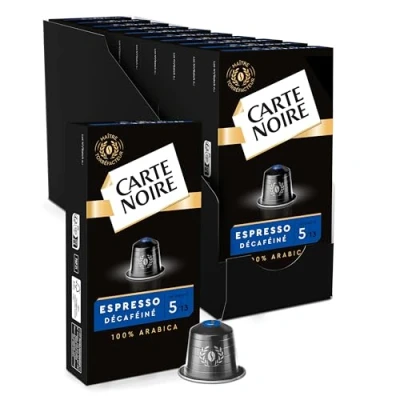 Afbeelding van Carte Noire Koffiecapsules van aluminium, compatibel met Nespresso, 10 verpakkingen à capsules (100 capsules)