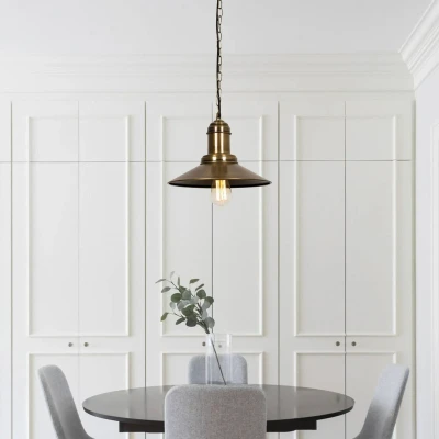 Afbeelding van Hanglamp Sivani MR 639 1 lamp Ø30cm goud antiek