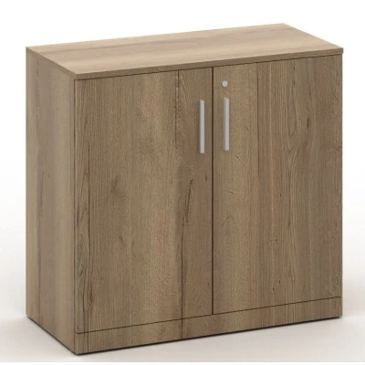 Afbeelding van Modulaire draaideurkast hout laag Chief 85x90cm Halifax Eiken