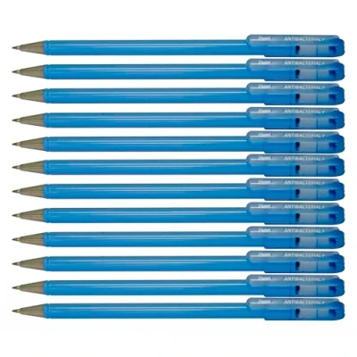 Afbeelding van Balpen Pentel BK77AB Anti bacterieel blauw
