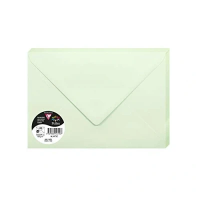Image de Paquet de 20 enveloppes Pollen 162x229mm C5 Vert 120g