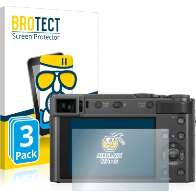 Afbeelding van BROTECT Screenprotector voor Panasonic Lumix DC TZ200 Folie Beschermfolie Beschermglas matte (3 Stuks)