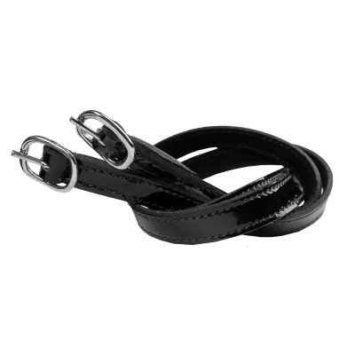 Image de Horka Lanière pour Éperon Vernis Noir/Argent
