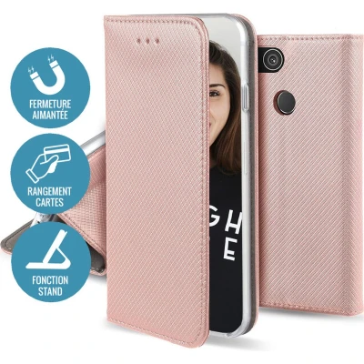 Afbeelding van Jaym, Folio hoesje Geschikt voor Apple iPhone 13 Pro magnetische standaardfunctie, Goud