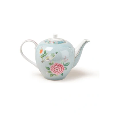 Afbeelding van Pip Studio Blushing Birds Theepot 1,6 Liter Blauw