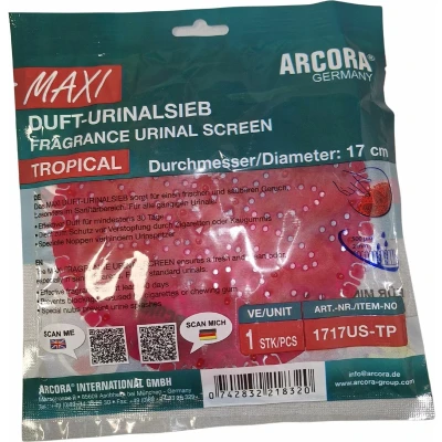 Afbeelding van Geurmat Urinoir Maxi Tropical Rood
