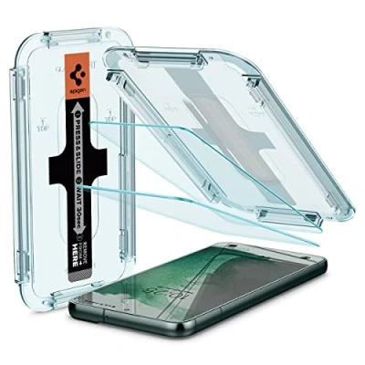 Afbeelding van Spigen Glas.tR EZ Fit gehard glas, compatibel met Samsung Galaxy S22 Plus / S22+, 2 stuks, krasbestendig, 9H displaybescherming