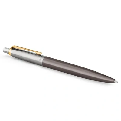 Afbeelding van Parker Jotter XL balpen grijze lak met gouden details medium punt Blauwe inkt geschenkverpakking