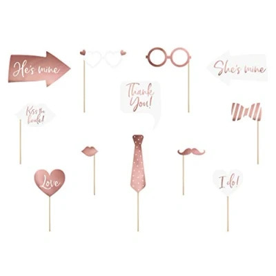 Afbeelding van Wedding Rose Goud 12 stuks