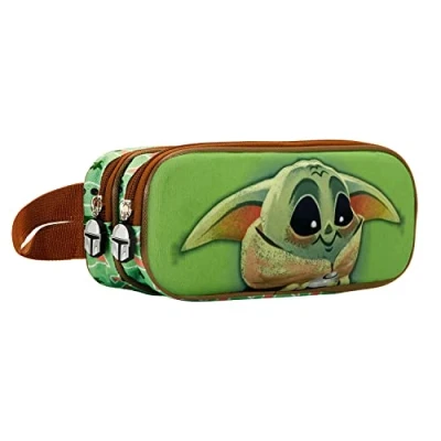 Afbeelding van Star Wars The Mandalorian Dubbel etui 3D 22 x 9,5 cm, groen/bruin, Talla única, Dubbele etui, kit