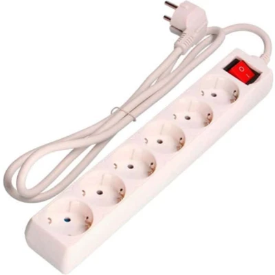 Afbeelding van Stopcontactenstrip 6 Tomas met Interruptor EDM Schuko (1,5 m)