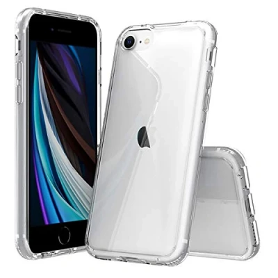 Afbeelding van JT Berlin Pankow Clear Backcover Apple iPhone SE (2020), 8, 7 Transparant Inductieve lading