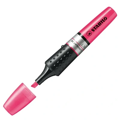 Afbeelding van Stabilo LUMINATOR Markeerstiften, lange levensduur en dubbele lijndikte (2 + 5 mm), 1 stuk, roze