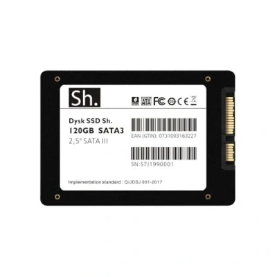 Afbeelding van Sh. 120 GB SATA3 2,5 inch SATA III SSD harde schijf