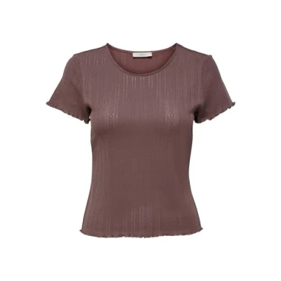 Afbeelding van ONLY KURZÄRMELIGES Tshirt print, Dames, Maat: Medium, Rose brown