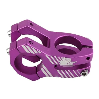 Afbeelding van Fietsstuurpen voor fietsstuur, 31,8 mm, van aluminiumlegering (paars)
