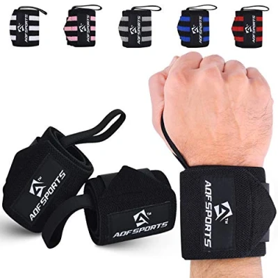 Afbeelding van Polsbandages fitness, 45 cm gym bandage pols, polssteun, bandages krachttraining, bodybuilding polsbandage, powerlifting polswrap voor heren en dames