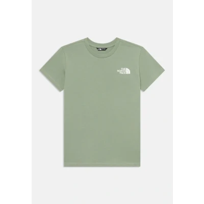 Afbeelding van The North Face TEEN Simple DOME TEE Unisex Tshirt basic voor kinderen, Maat: 116 119, Slate moss