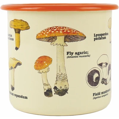 Afbeelding van Gift Republic Mushrooms Enamel Plant Pot