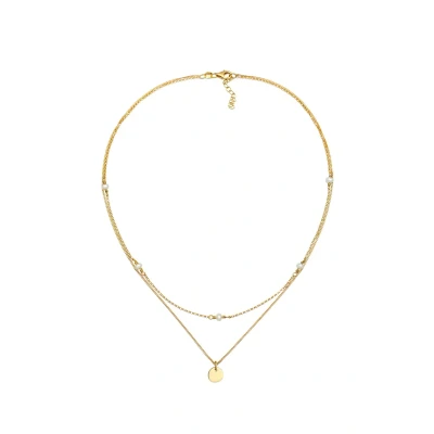 Afbeelding van Elli Layer LOOK Ketting goldcoloured, Dames, Maat: 40, Gold coloured