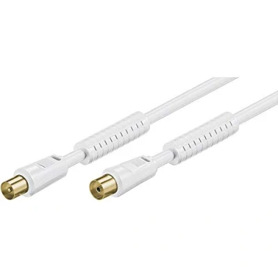 Afbeelding van VALUE Antennekabel M/F, wit, 3,5 m