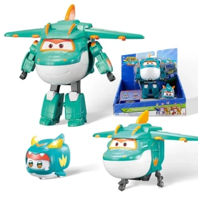 Afbeelding van Super Wings Transforming Tino &amp; Pet, transformerende robotfiguren, speelgoed voor jongens en meisjes, 3, 4, 5, 6, 7, 8 jaar