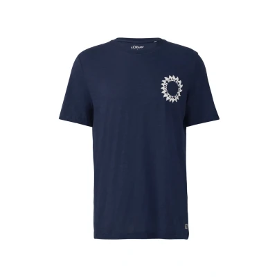 Afbeelding van s.Oliver Heren t shirt Maat L Mannen 58D9 BLUE onbekend materiaal