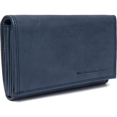 Afbeelding van The Chesterfield Brand Leren Portemonnee Navy Avola
