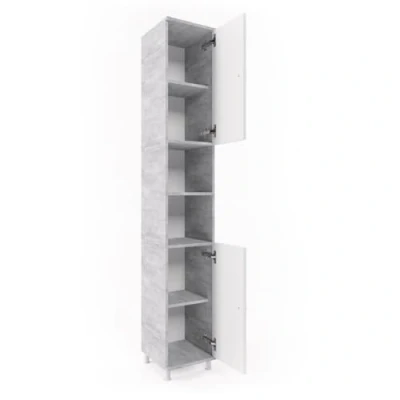 Afbeelding van Vicco Badkamerkast Fynn, Beton/Grijs, 30 x 190 cm