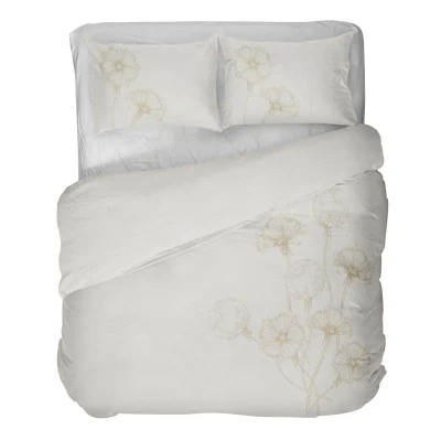 Afbeelding van Kayori Huni Dekbedovertrek Katoen 240/200 220 Wit cm +2 slopen (Kleur: Wit)