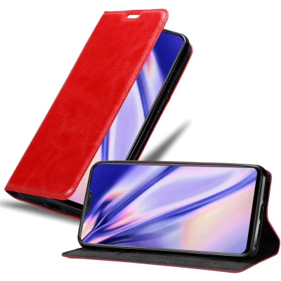 Afbeelding van Cadorabo Hoesje geschikt voor Vivo X21 in APPEL ROOD Beschermhoes met magnetische sluiting, standfunctie en kaartvakje Book Case Cover Etui