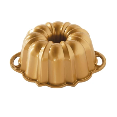 Afbeelding van Nordic Ware Tulband Bakvorm Anniversary Bundt Goud Klein ø 20 cm / 1.4 Liter