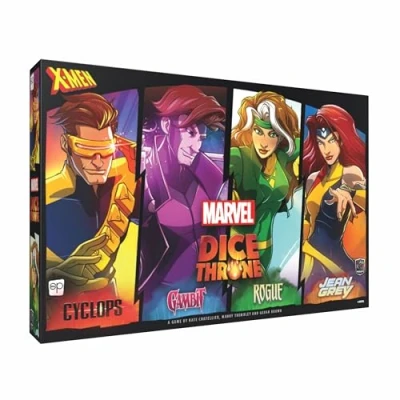Afbeelding van Marvel X Men Dice Throne Box 2, 4 Hero met Cyclops, Jean Grey, Gambit &amp; Rogue, competitief bordspel, zelfstandig en kruiscompatibel, officieel gelicentieerd