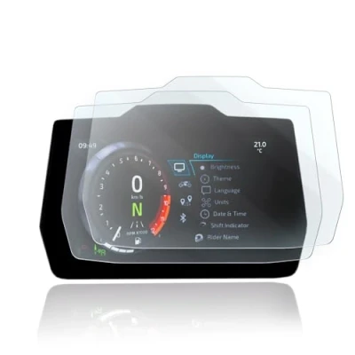 Afbeelding van Set van 2 ultra transparante displaybeschermfolie voor Triumph Tiger 900 GT/Rally 2024+ snelheidsmeter