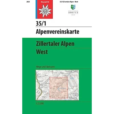 Afbeelding van Alpenvereinskarte Zillertaler Alpen West