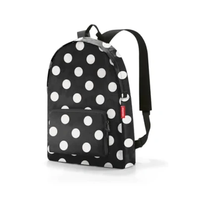 Afbeelding van Reisenthel Mini Maxi Rucksack Rugzak Opvouwbaar 14L Dots Wit