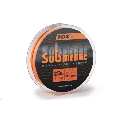 Afbeelding van Fox Submerge Orange Sinking Braid Karperlijn 0.20mm/15.8kg (600m) Gevlochten lijn