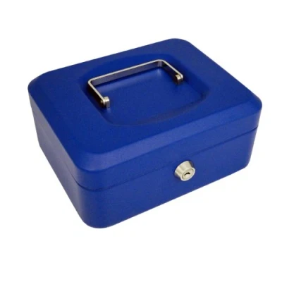 Afbeelding van Pavo Metalen Geldkist 150x115x80 mm Blauw