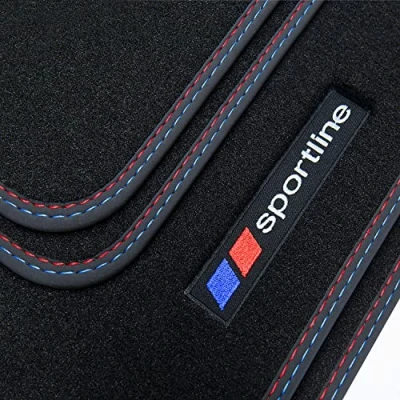 Afbeelding van tuning art SF003 Sportline Design vloermatten voor BMW 1 serie E87 5 deurs 2004 2011