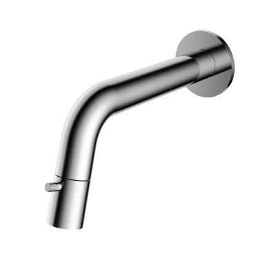 Afbeelding van HotBath Dude Fonteinkraan inbouw uitloop 18.6cm inkortbaar Chroom