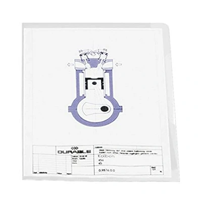 Image de DURABLE Pochettes coin, A4, en PP, 0,12 mm, transparent
