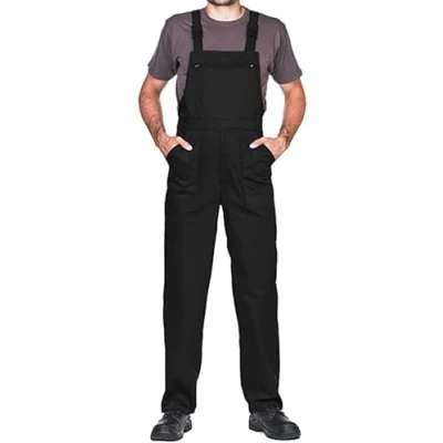 Afbeelding van MAZALAT work wear Lange tuinbroek met multifunctionele zakken, werkkleding voor ambachtslieden, metselaars, dakdekkers, timmerlieden, elektriciens en nog veel meer, goede kwaliteit, made in EU, zwart.