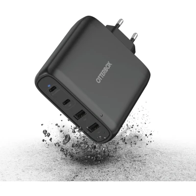 Afbeelding van Otterbox GaN 4 x Port Adapter Oplader snellader 2 USB C &amp; A 100W (EU plug) (20V, 3A)