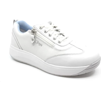 Afbeelding van Joya, LAURA White, JY038A, Witte sneaker met schokdempende PU zolen wijdte H