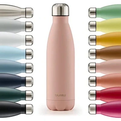 Afbeelding van Blumtal Thermosfles Met dubbele wand Thermosbeker Koffie, Thee en Koele dranken Travel Mug 750ml Mellow Rose Roze