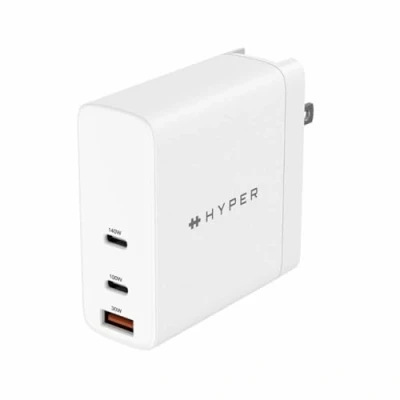 Afbeelding van Hyper HyperJuice 140W Global USB C Oplader wit HJG140WW