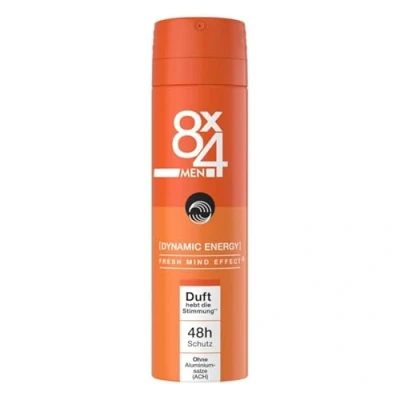 Afbeelding van 6x 8x4 Deospray Men Dynamic Energy 150 ml