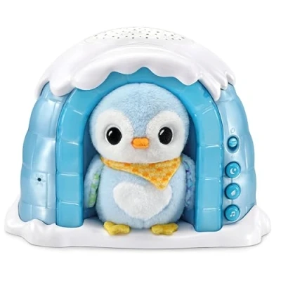 Afbeelding van VTech Baby Pinguoin nachtlampje P&#039;tit Pinguïn sterrennacht, 574905, blauw, standaard