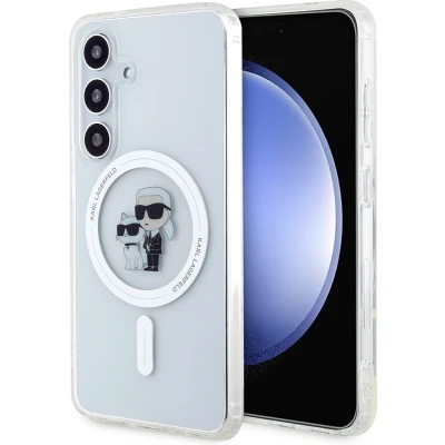 Afbeelding van Karl Lagerfeld Backcase hoesje geschikt voor Samsung Galaxy S24 Effen Transparant TPU (Zacht)